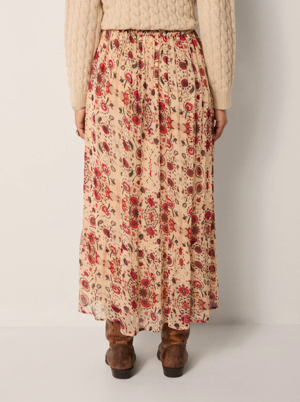 Simone SKIRT - Coquelicot Coquillage