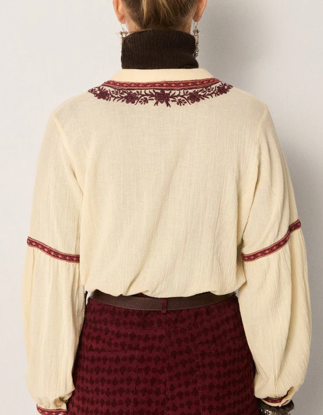 BRUNA BLOUSE - Vineyard Bordeaux