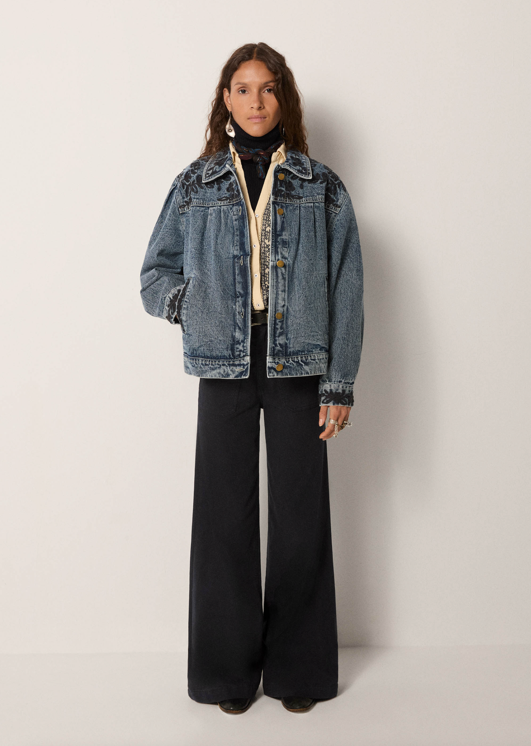 WESLEY JACKET - Western blue
