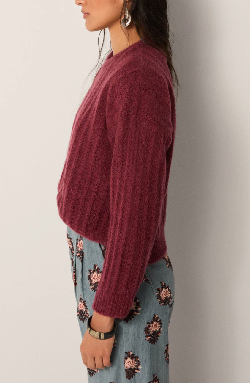 NINA SWEATER - Wine