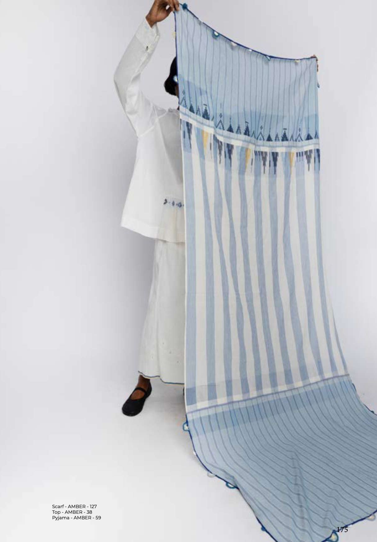 AMBER 127 - Cotton Stripe Scarf