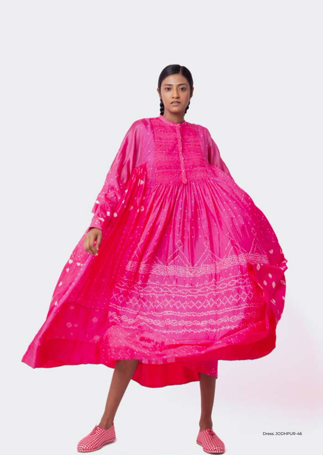 JODHPUR 46 - Silk Bandhani Dress