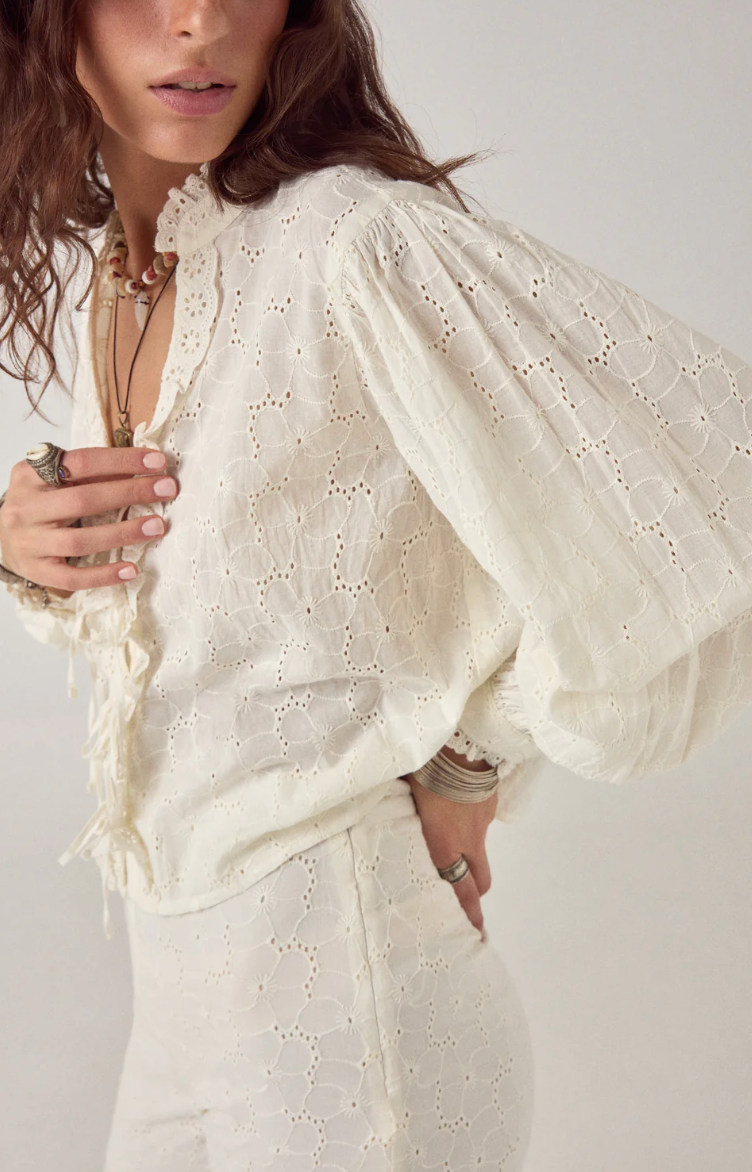 IRENE BLOUSE - Chalk
