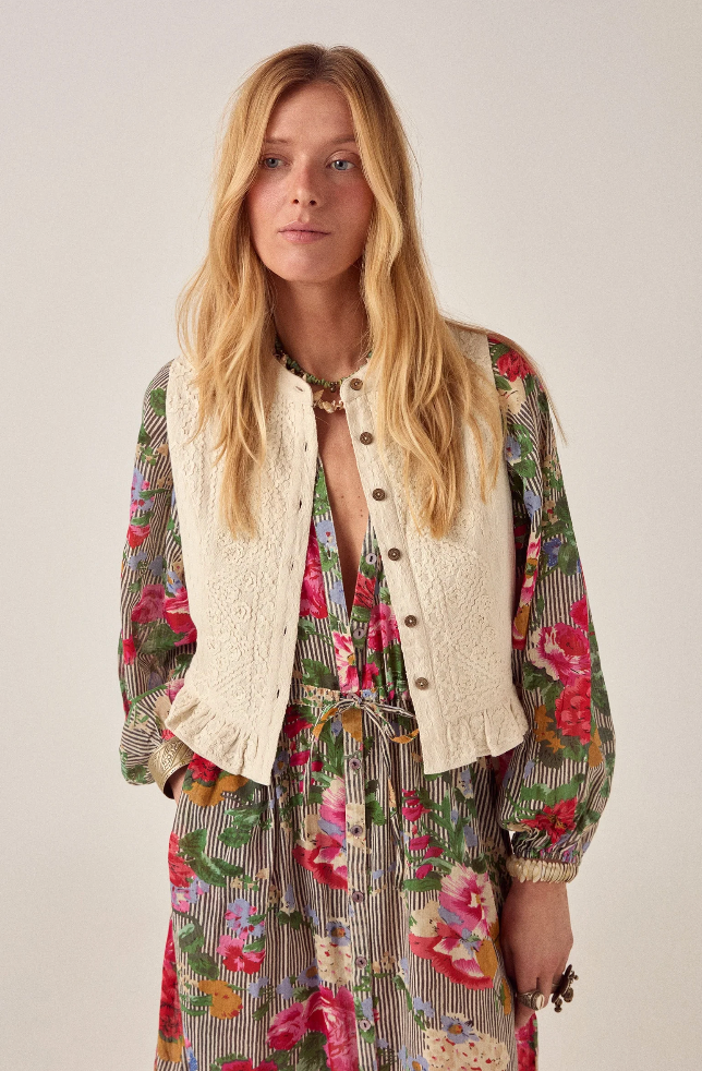 THALIA VEST - Meringue