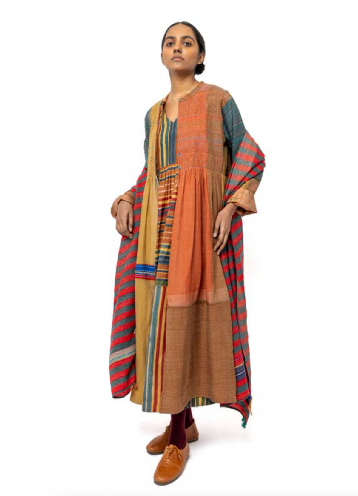 Bhujodi Wool Scarf - NAUTICAL STRIPES