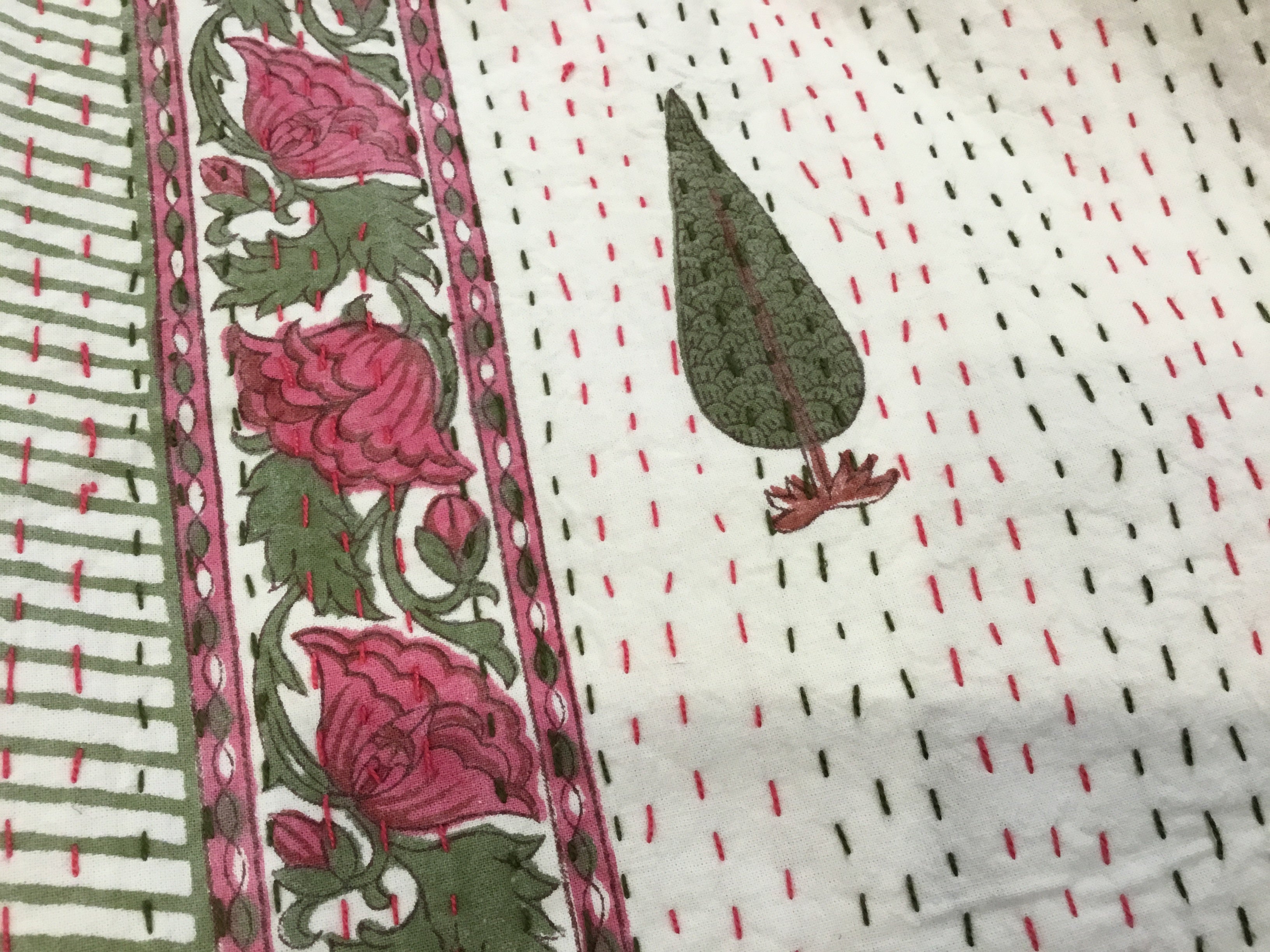 KANTHA - SOFT CERISE FLORAL