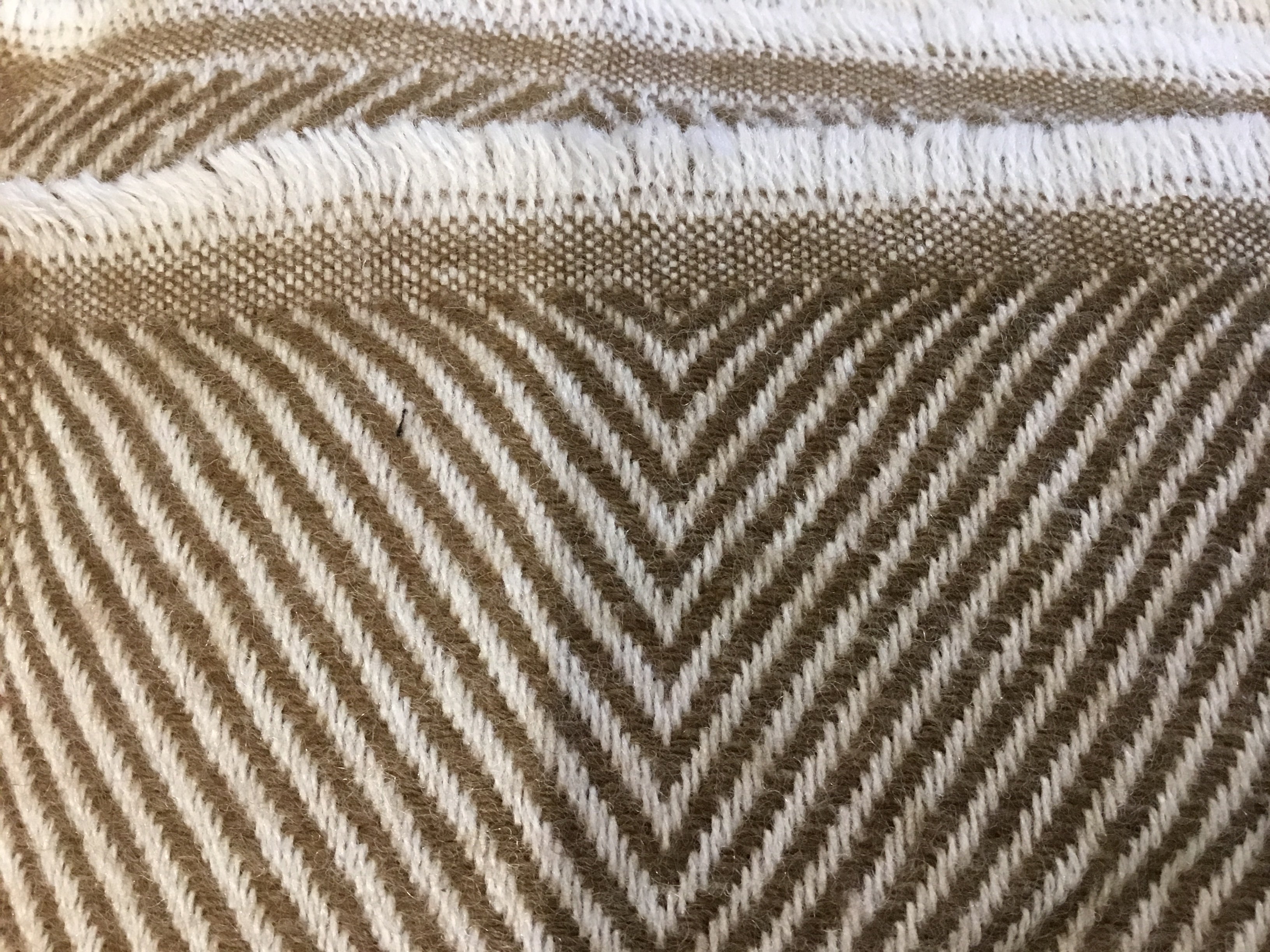 Cashmere Scarf - Chevron Lichen