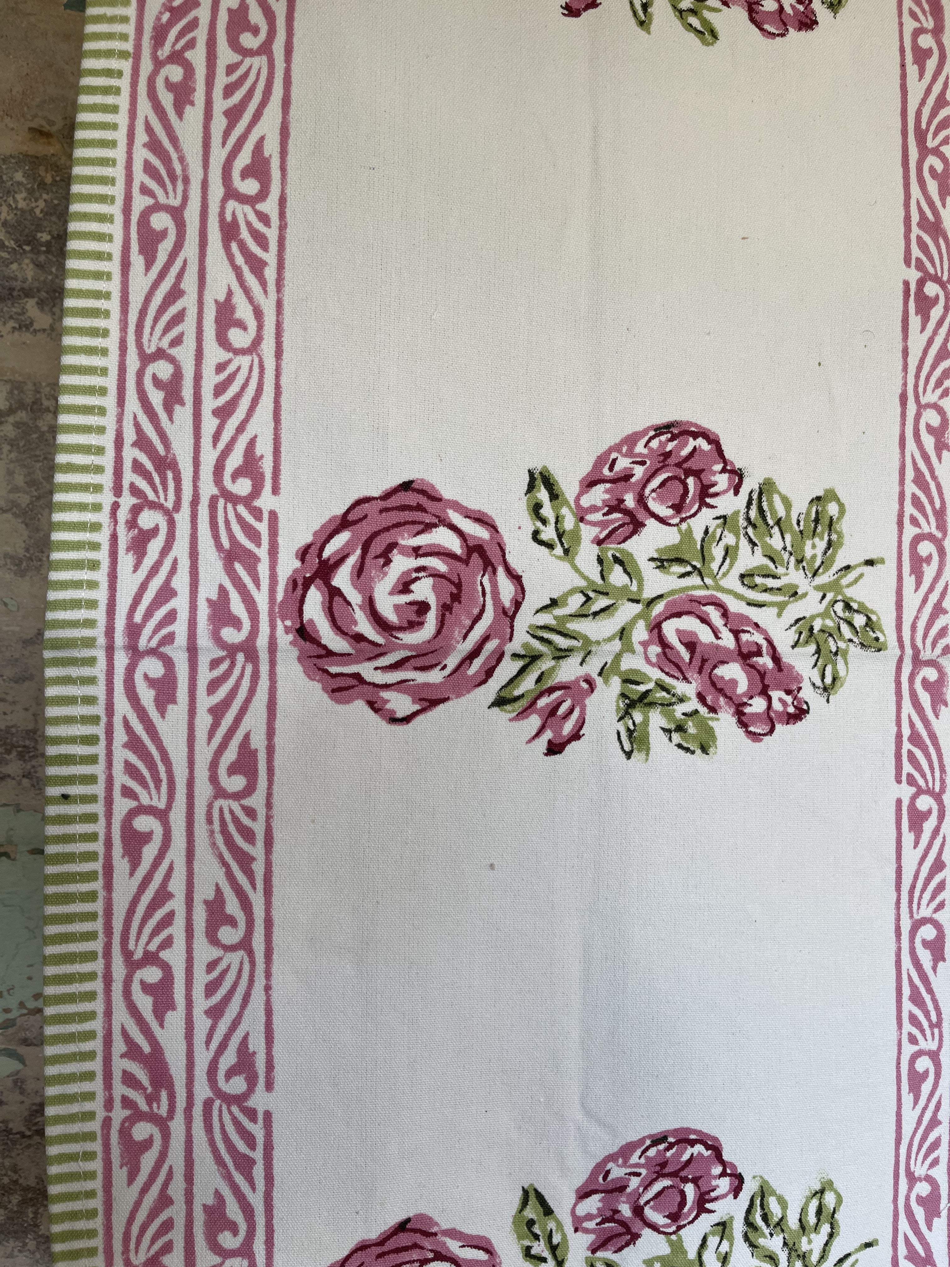 Canvas Table Runner - Rose
