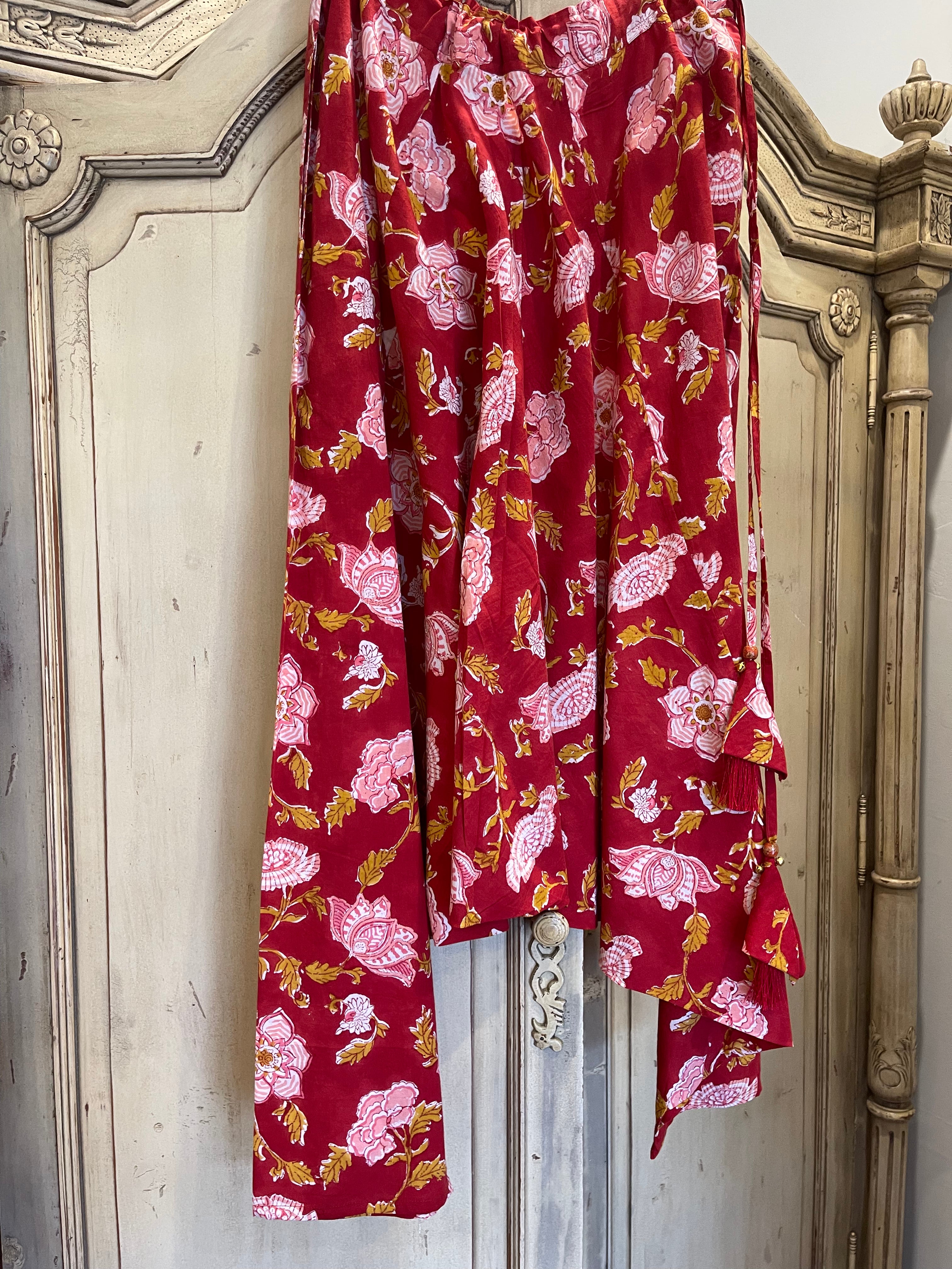 HAREM PANTS - PINK HIBISCUS