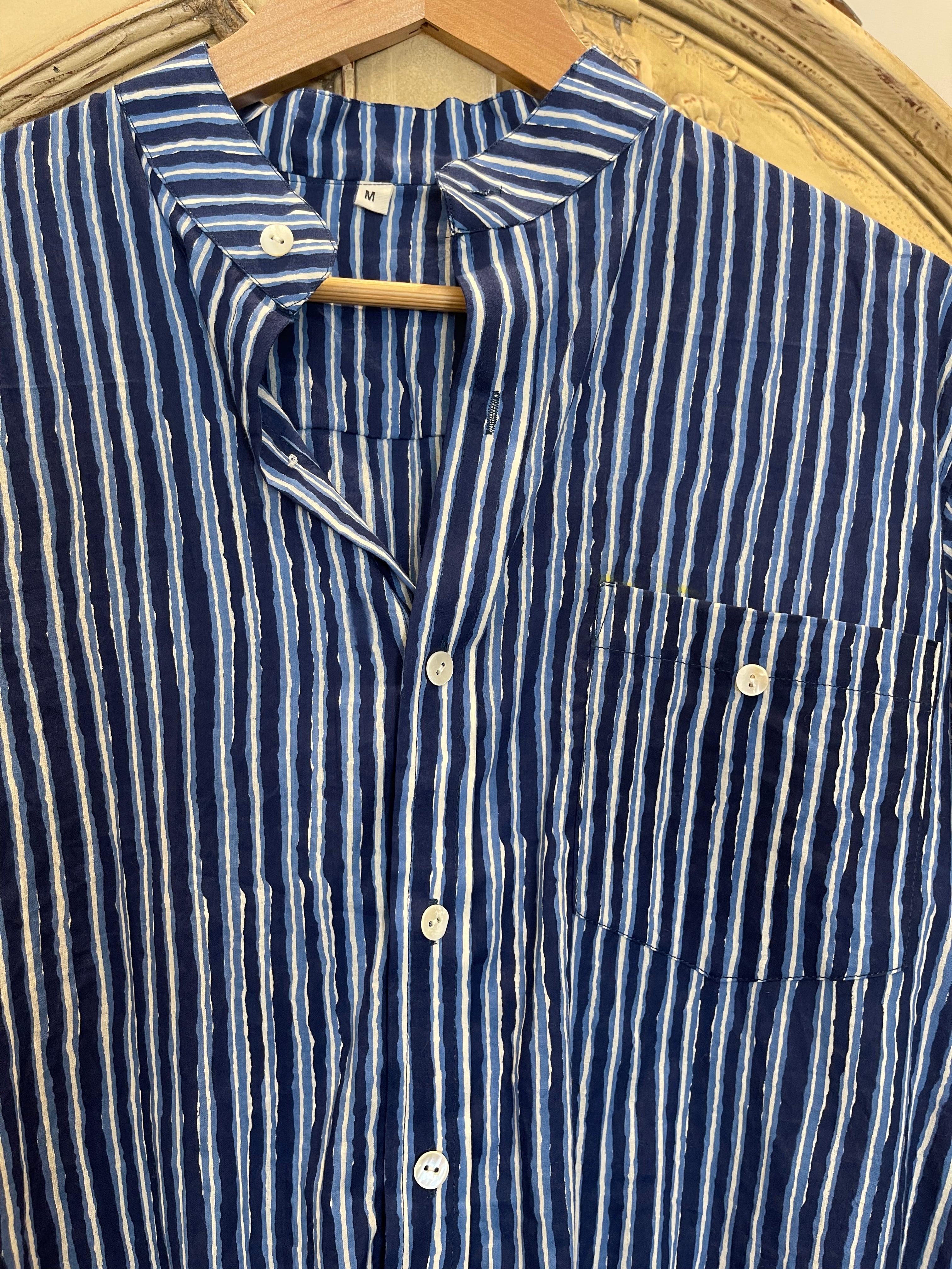 Boyfriend Shirt - INDIGO STRIPES