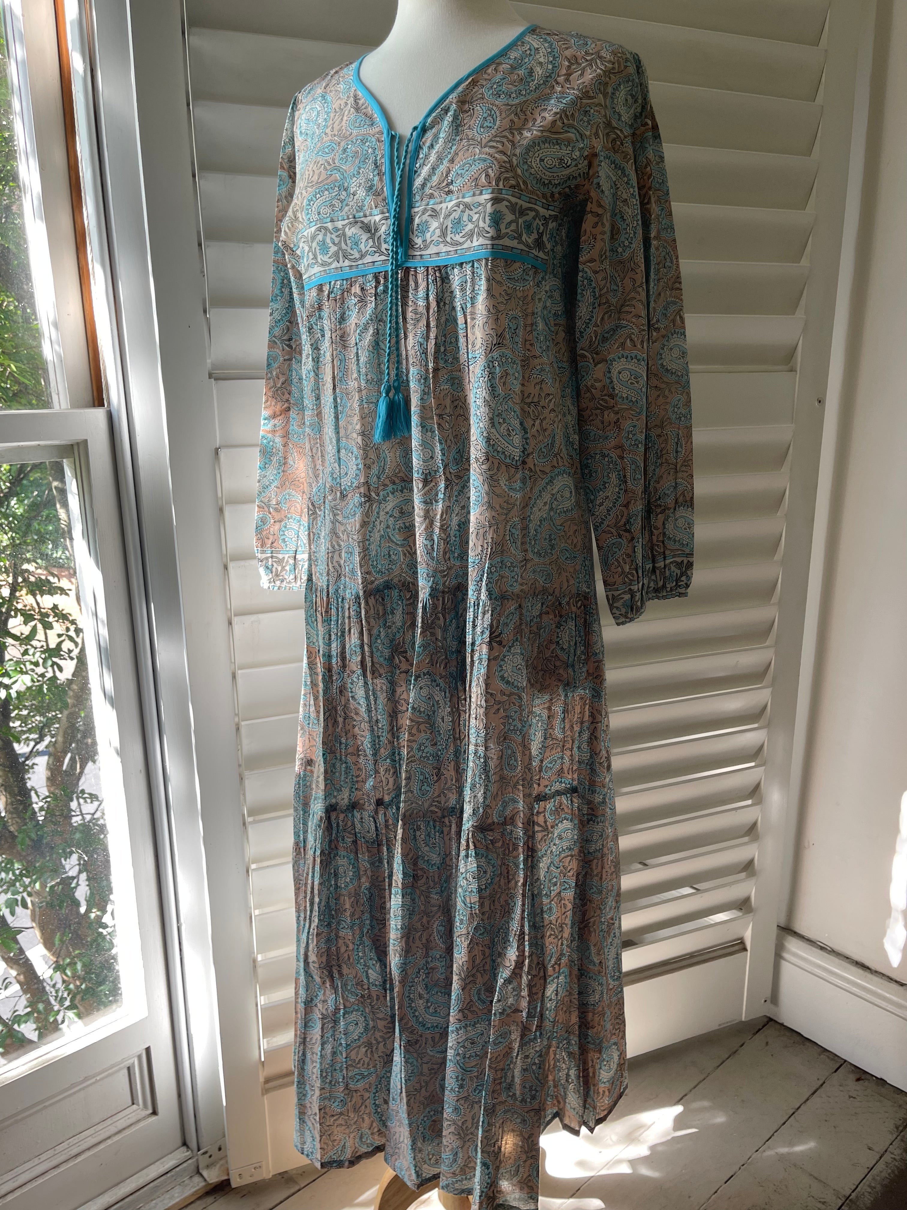 Maxi Dress - Ocean Paisley