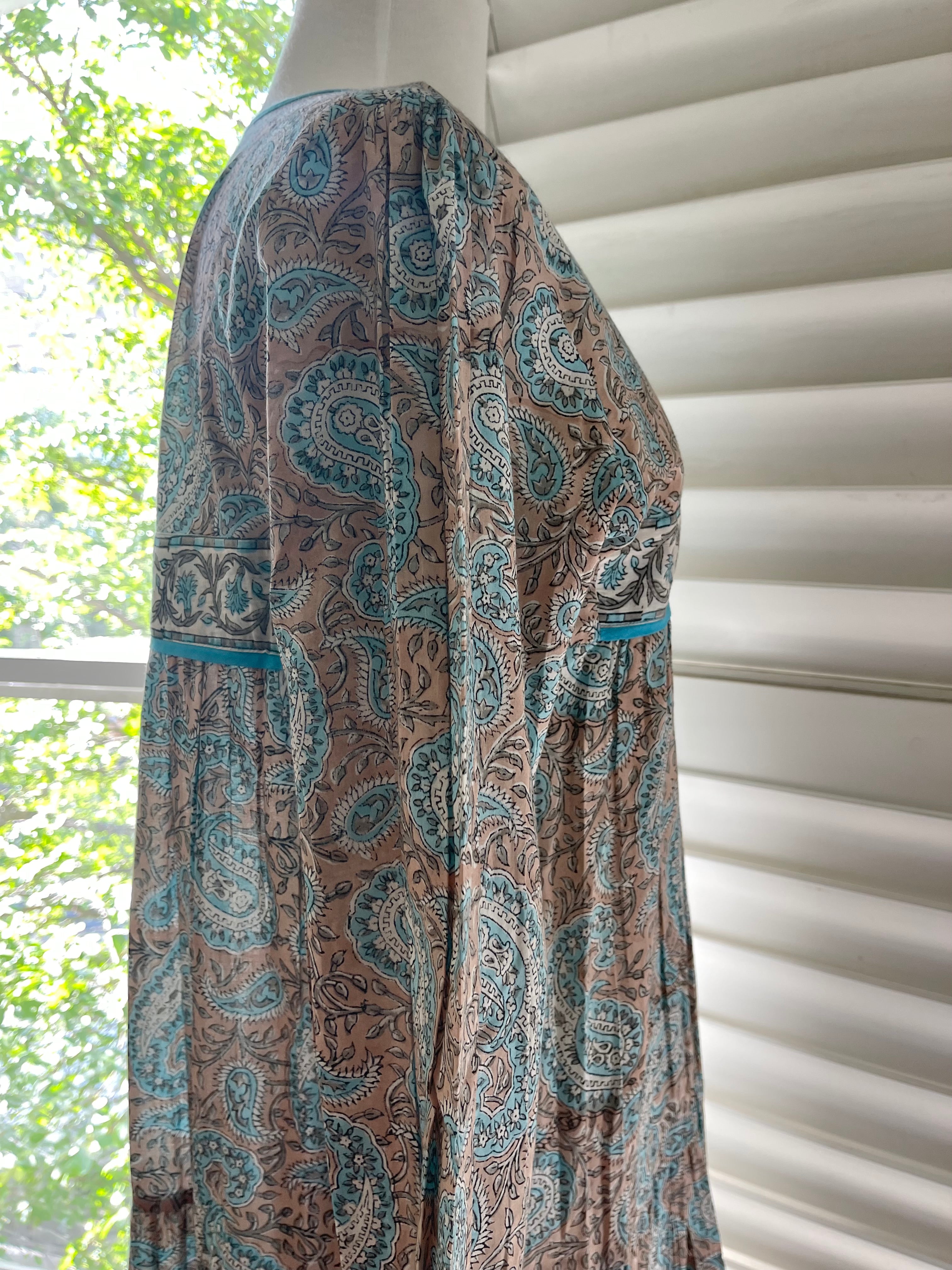 Maxi Dress - Ocean Paisley