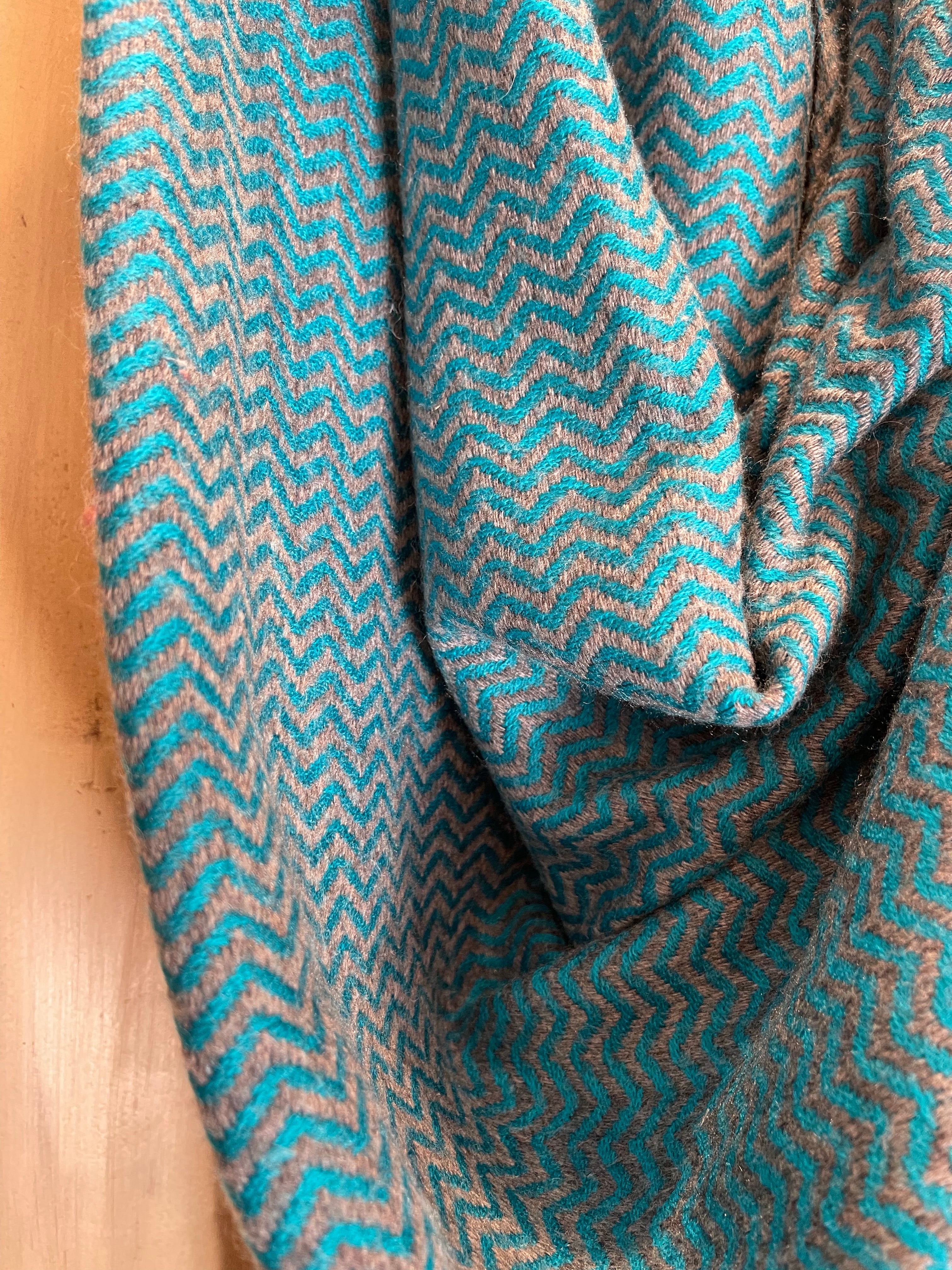 Cashmere Throw/Wrap - Chevron Lake