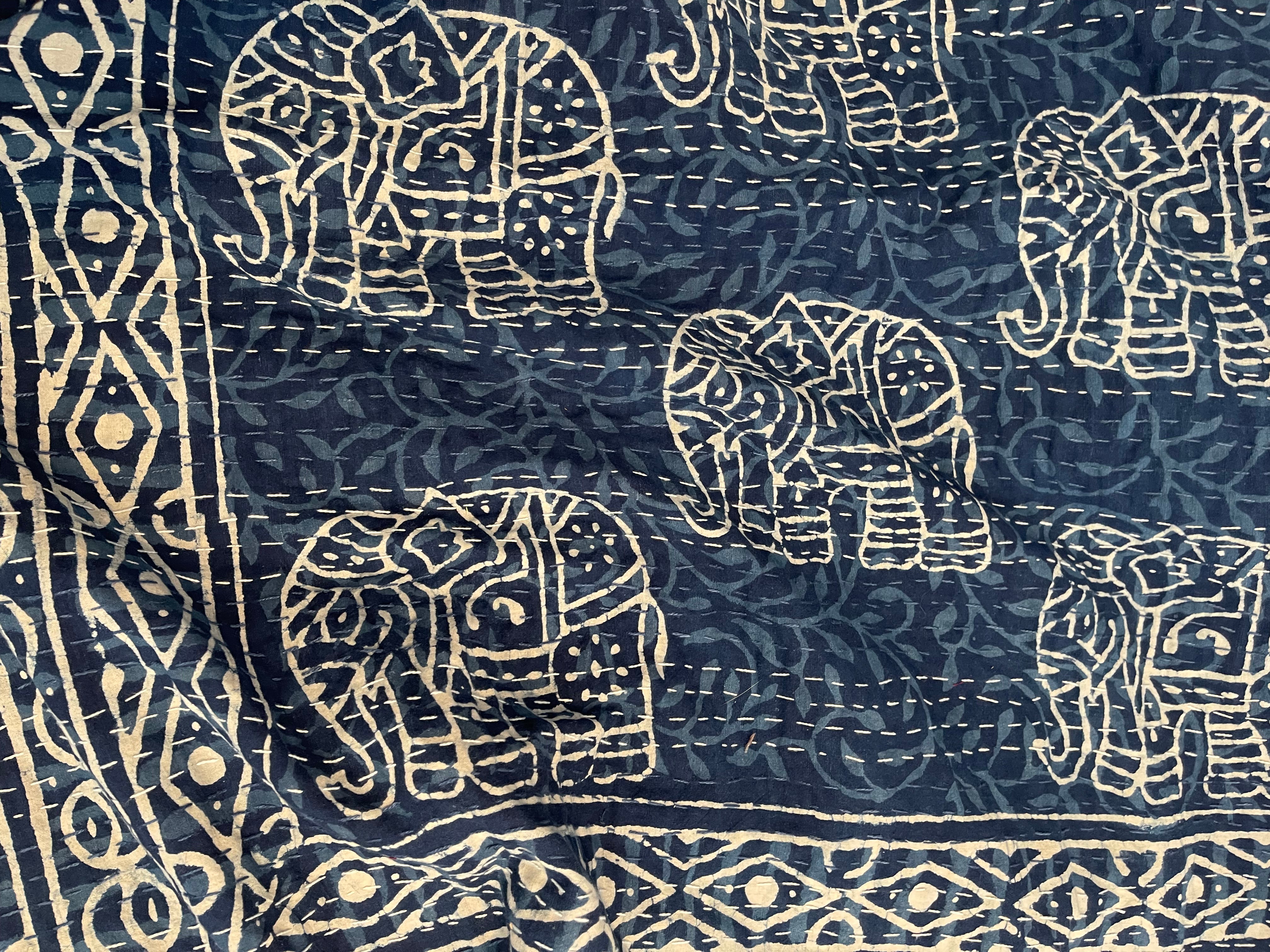 KANTHA - INDIGO ELEPHANT WALK