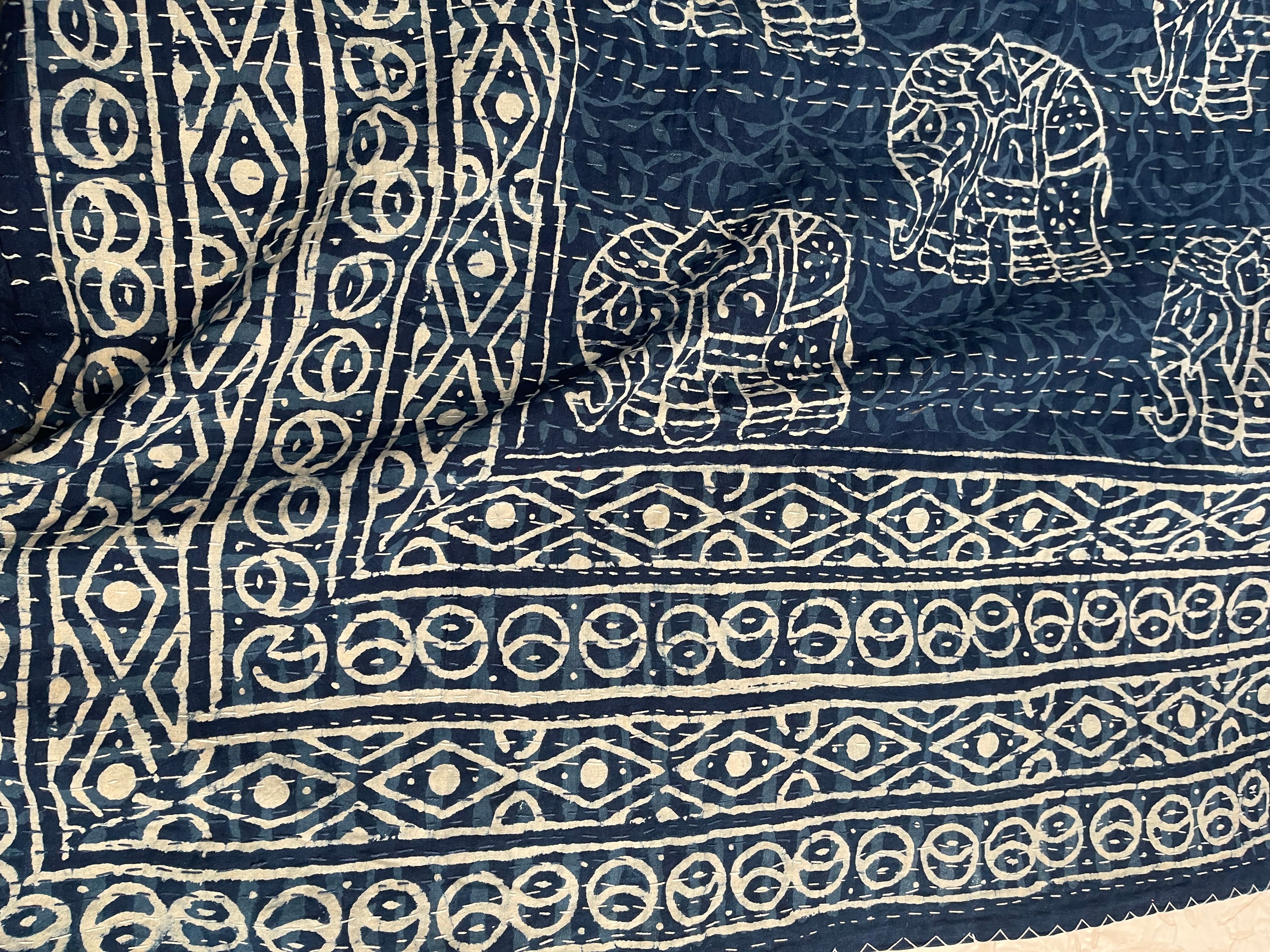 KANTHA - INDIGO ELEPHANT WALK