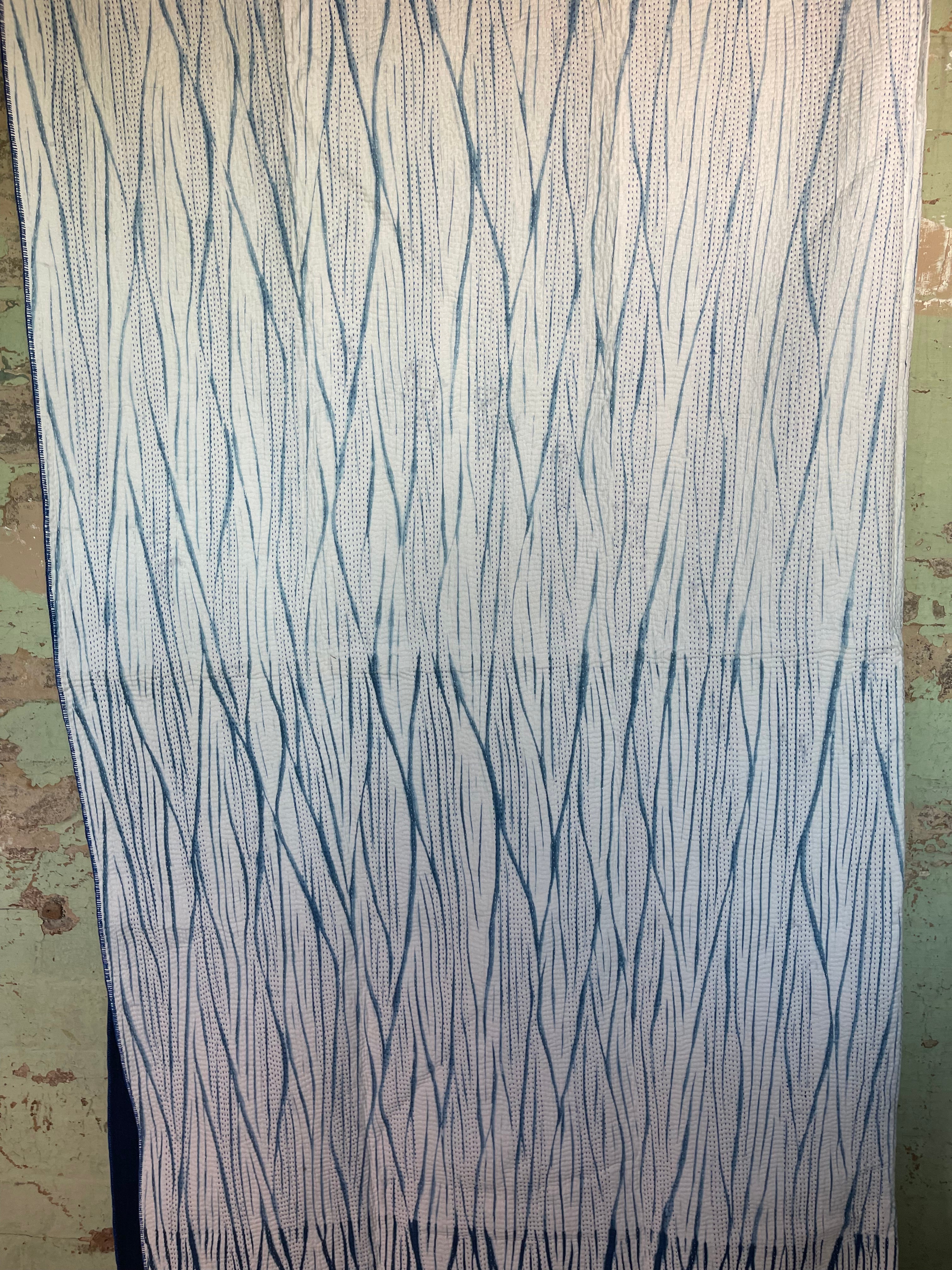 INDIGO SHIBORI - GRADED FOREST 1