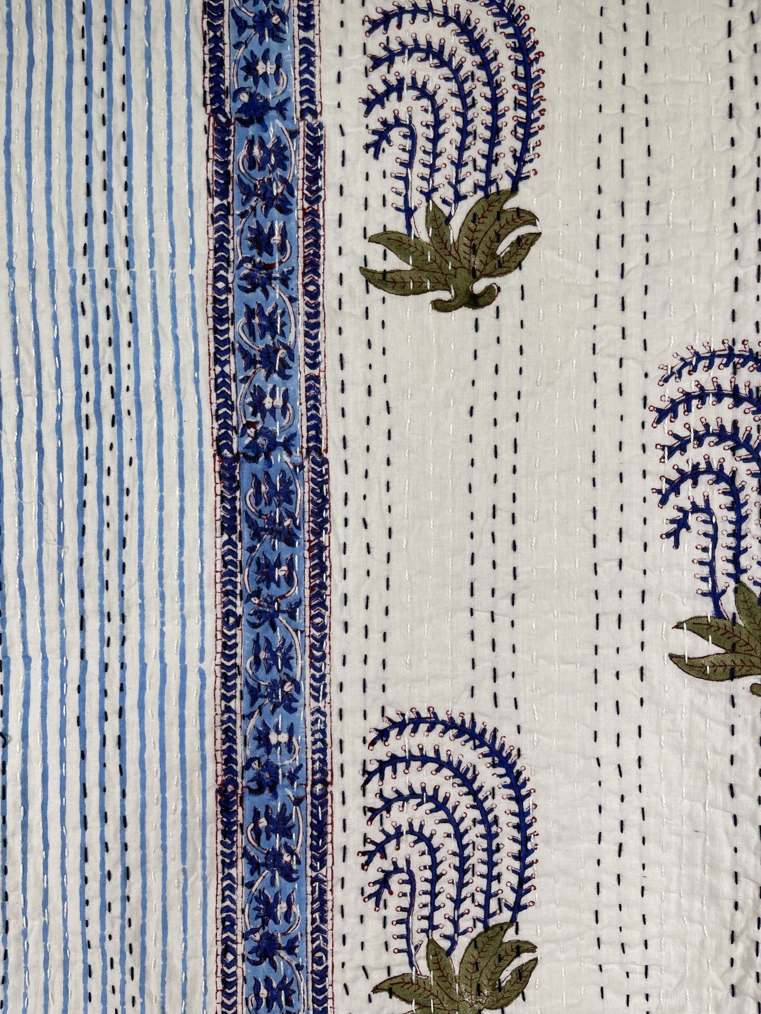 KANTHA - CLASSIC BLUE + WHITE