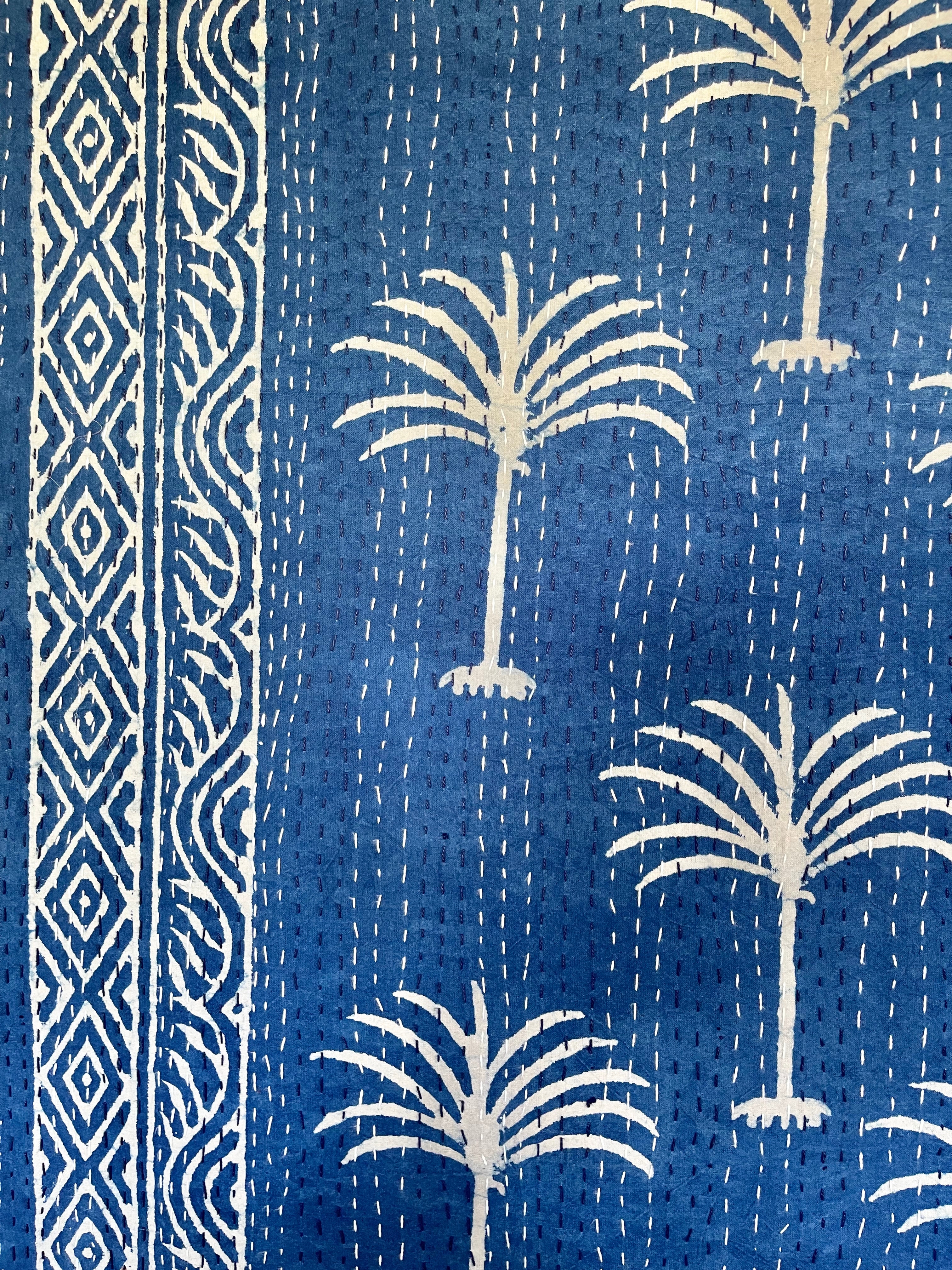 KANTHA - INDIGO PALM STAMP