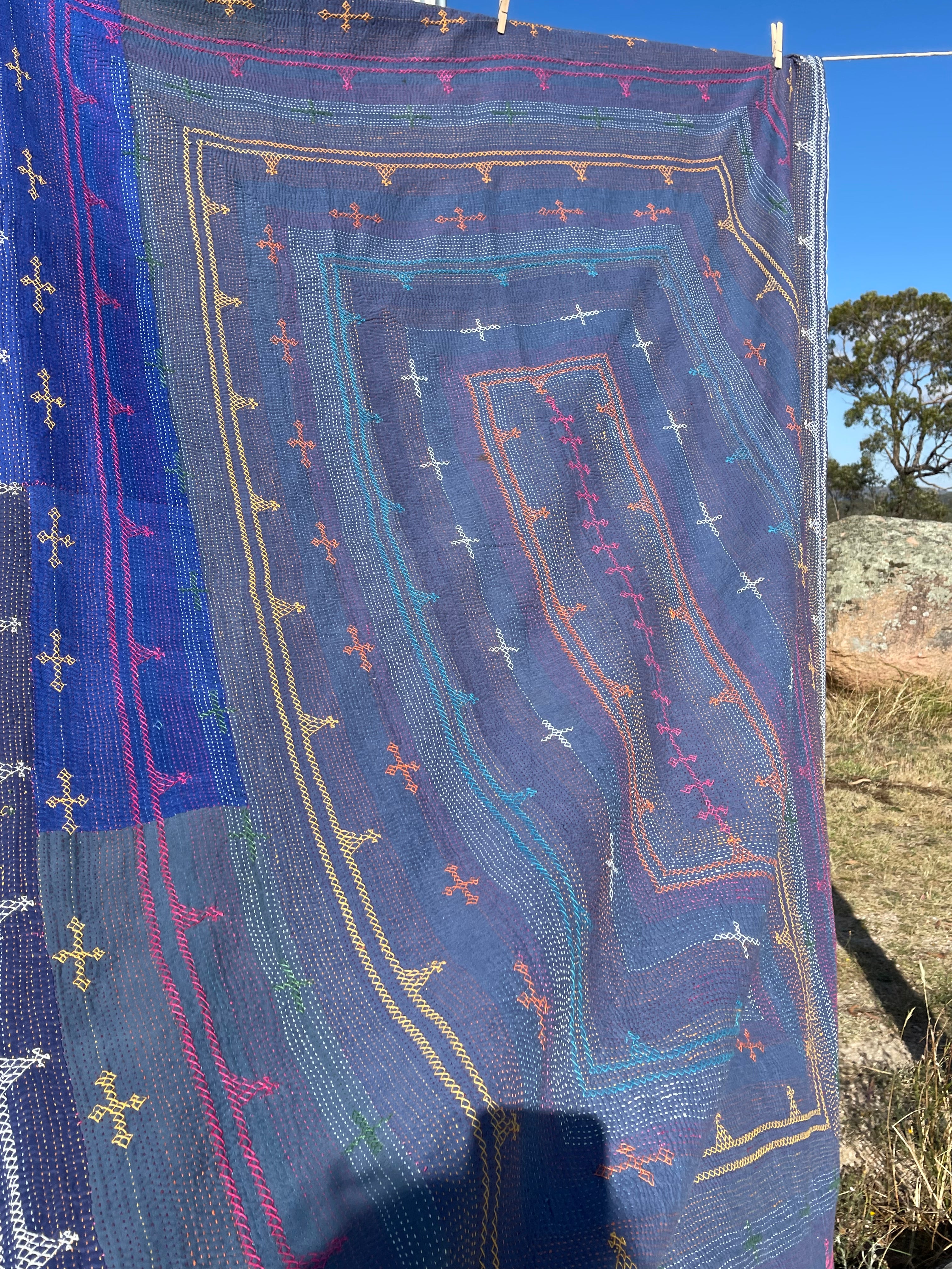 Snake Charmer Quilt - Evening Sky