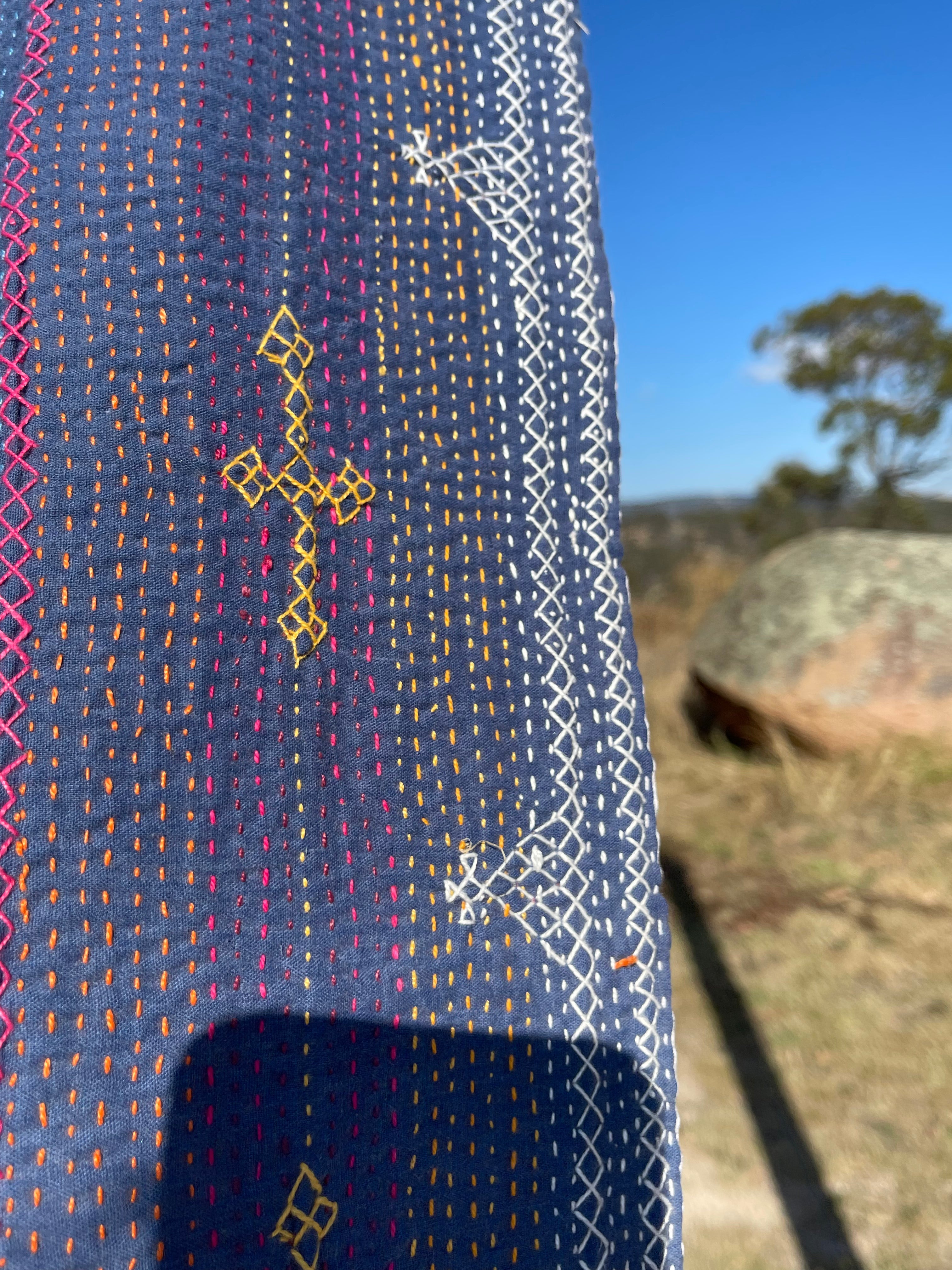 Snake Charmer Quilt - Evening Sky