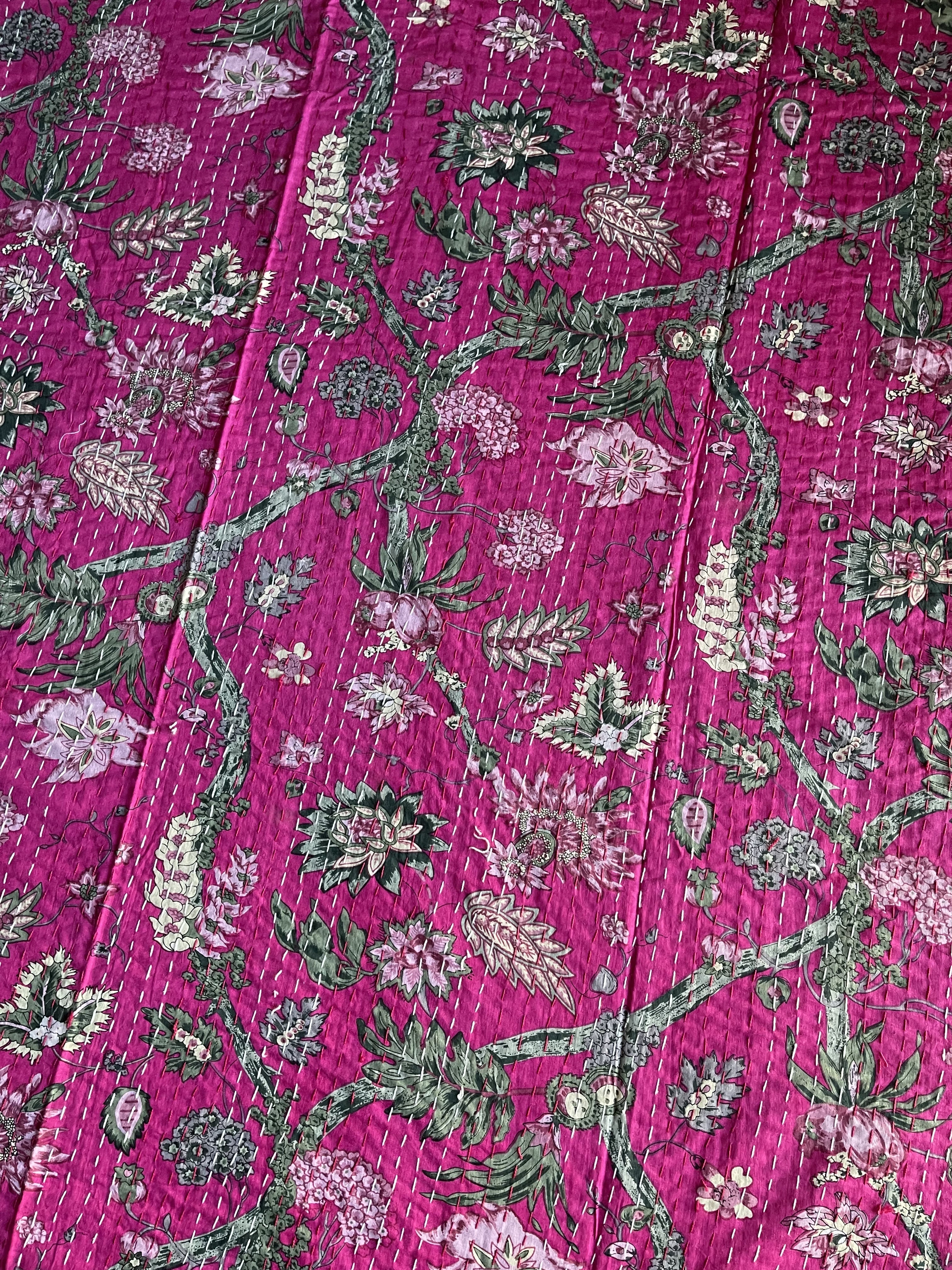 KANTHA - Woodland FUCHSIA