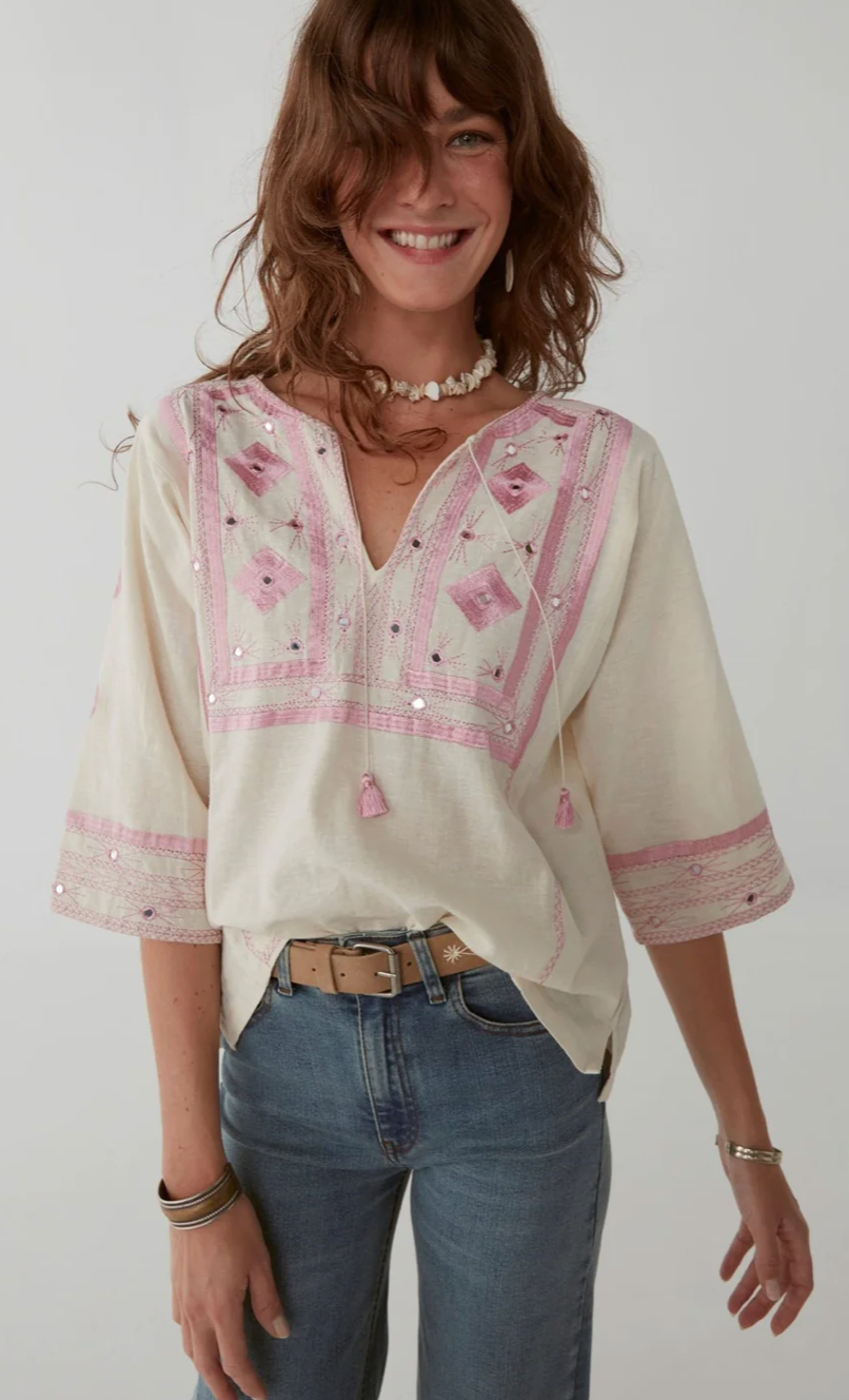 Clea Blouse - Ibiza Ecru