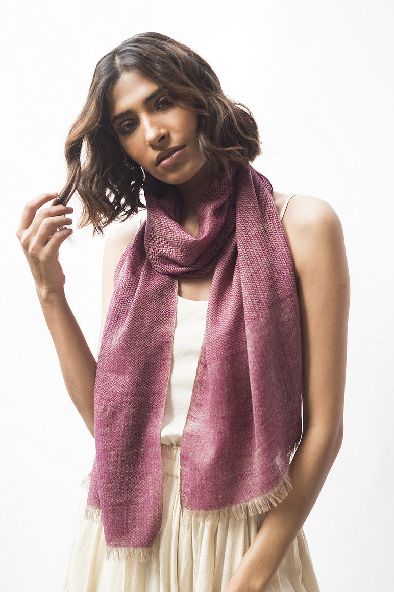 Pashmina Muffler Scarf - Mulberry